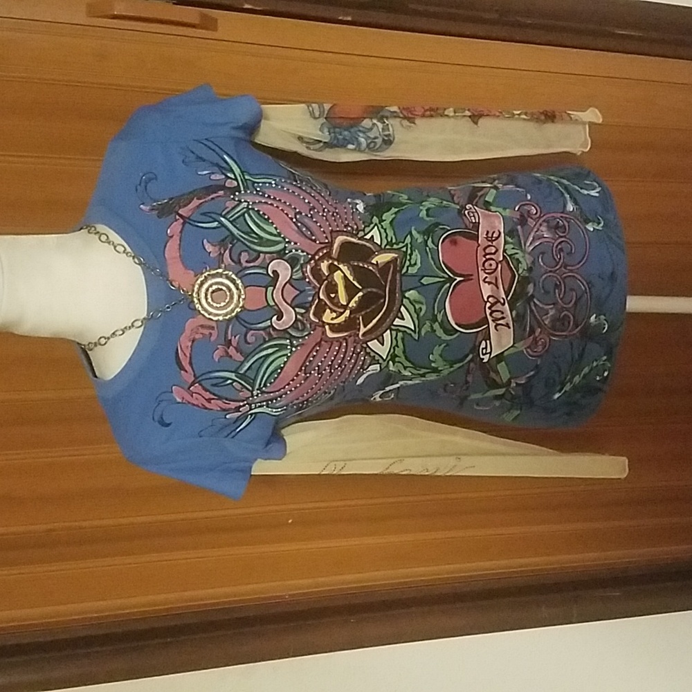 TAKONI TATTOO RHINESTONE TSHIRT